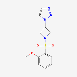 1-(1-((2-methoxyphenyl)sulfonyl)azetidin-3-yl)-1H-1,2,3-triazole