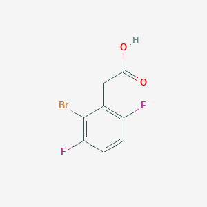 molecular formula C8H5BrF2O2 B2794648 2-(2-Bromo-3,6-difluorophenyl)acetic acid CAS No. 1805537-77-2