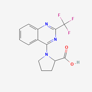 1-[2-(trifluoromethyl)quinazolin-4-yl]pyrrolidine-2-carboxylic Acid