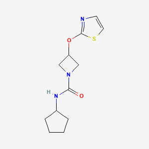 N-cyclopentyl-3-(thiazol-2-yloxy)azetidine-1-carboxamide