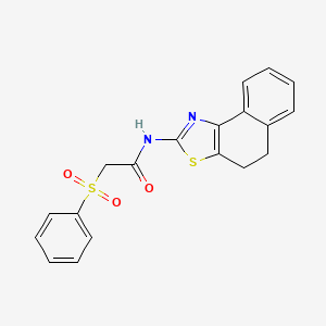 N-(4,5-dihydronaphtho[1,2-d]thiazol-2-yl)-2-(phenylsulfonyl)acetamide