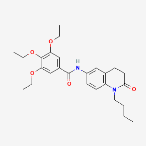 N-(1-butyl-2-oxo-1,2,3,4-tetrahydroquinolin-6-yl)-3,4,5-triethoxybenzamide