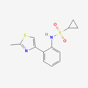 N-(2-(2-methylthiazol-4-yl)phenyl)cyclopropanesulfonamide