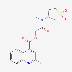 [(1,1-Dioxo-1lambda6-thiolan-3-yl)(methyl)carbamoyl]methyl 2-chloroquinoline-4-carboxylate
