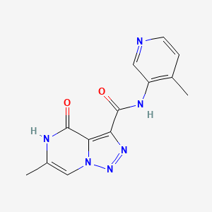 6-methyl-N-(4-methylpyridin-3-yl)-4-oxo-4,5-dihydro-[1,2,3]triazolo[1,5-a]pyrazine-3-carboxamide