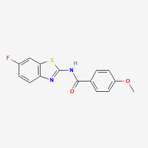 N-(6-fluoro-1,3-benzothiazol-2-yl)-4-methoxybenzamide