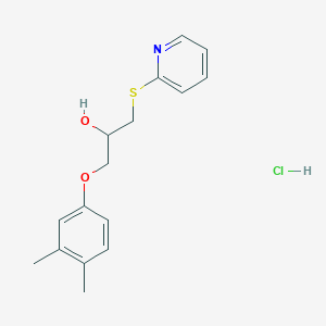 1-(3,4-Dimethylphenoxy)-3-(pyridin-2-ylthio)propan-2-ol hydrochloride