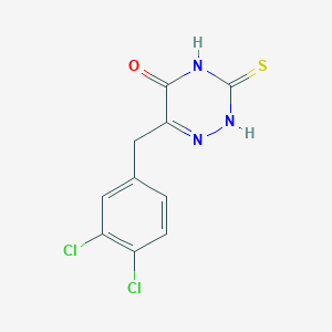 B2794697 6-[(3,4-dichlorophenyl)methyl]-3-sulfanylidene-2H-1,2,4-triazin-5-one CAS No. 571150-97-5
