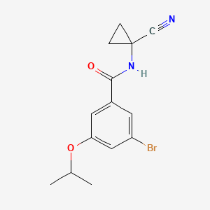 3-Bromo-N-(1-cyanocyclopropyl)-5-propan-2-yloxybenzamide
