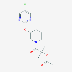 1-(3-((5-Chloropyrimidin-2-yl)oxy)piperidin-1-yl)-2-methyl-1-oxopropan-2-yl acetate