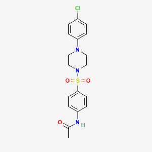 N-[4-[4-(4-chlorophenyl)piperazin-1-yl]sulfonylphenyl]acetamide