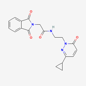 N-(2-(3-cyclopropyl-6-oxopyridazin-1(6H)-yl)ethyl)-2-(1,3-dioxoisoindolin-2-yl)acetamide