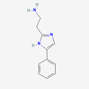 molecular formula C11H13N3 B2794712 2-(5-phenyl-1H-imidazol-2-yl)ethan-1-amine CAS No. 88883-87-8