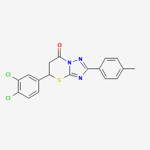 5-(3,4-dichlorophenyl)-2-(p-tolyl)-5H-[1,2,4]triazolo[5,1-b][1,3]thiazin-7(6H)-one