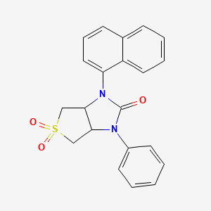 1-(naphthalen-1-yl)-3-phenyltetrahydro-1H-thieno[3,4-d]imidazol-2(3H)-one 5,5-dioxide
