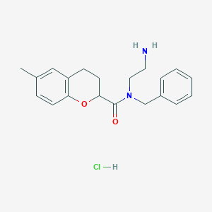 N-(2-Aminoethyl)-N-benzyl-6-methyl-3,4-dihydro-2H-chromene-2-carboxamide;hydrochloride