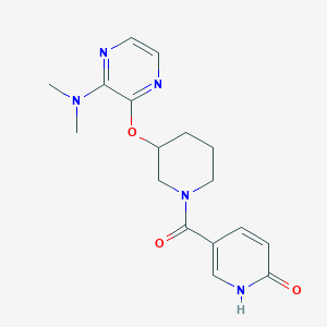 5-(3-((3-(dimethylamino)pyrazin-2-yl)oxy)piperidine-1-carbonyl)pyridin-2(1H)-one