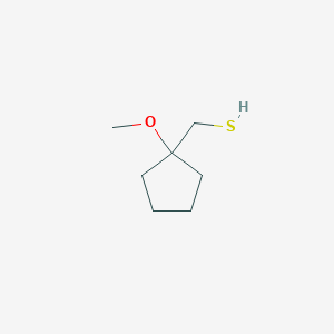 molecular formula C7H14OS B2794768 (1-Methoxycyclopentyl)methanethiol CAS No. 1934808-88-4