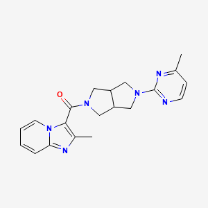 molecular formula C20H22N6O B2794770 4-Methyl-2-(5-{2-methylimidazo[1,2-a]pyridine-3-carbonyl}-octahydropyrrolo[3,4-c]pyrrol-2-yl)pyrimidine CAS No. 2415455-00-2
