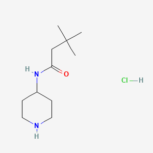 3,3-Dimethyl-N-(piperidine-4-yl)butanamido hydrochloride