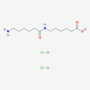 molecular formula C12H25ClN2O3 B2794821 6-(6-Aminohexanamido)hexanoic acid dihydrochloride CAS No. 1909305-93-6