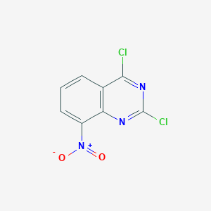 molecular formula C8H3Cl2N3O2 B2794848 2,4-Dichloro-8-nitroquinazoline CAS No. 174566-19-9
