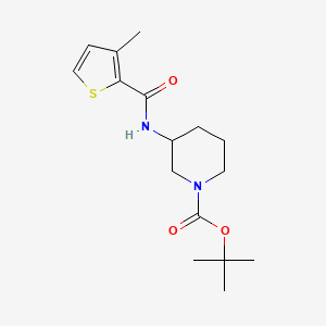molecular formula C16H24N2O3S B2794852 tert-Butyl 3-(3-methylthiophene-2-carboxamido)piperidine-1-carboxylate CAS No. 1353965-53-3