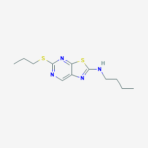 molecular formula C12H18N4S2 B027949 N-butyl-5-propylsulfanyl-[1,3]thiazolo[5,4-d]pyrimidin-2-amine CAS No. 19844-52-1
