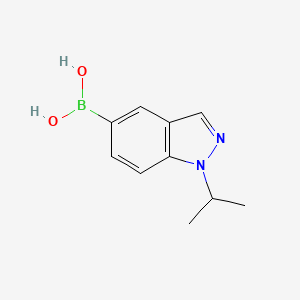 molecular formula C10H13BN2O2 B2794907 [1-(propan-2-yl)-1H-indazol-5-yl]boronic acid CAS No. 1551416-99-9