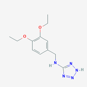 molecular formula C12H17N5O2 B279492 N-(3,4-diethoxybenzyl)-N-(2H-tetraazol-5-yl)amine 