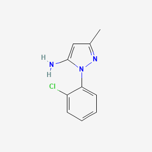 molecular formula C10H10ClN3 B2794957 1-(2-chlorophenyl)-3-methyl-1H-pyrazol-5-amine CAS No. 42141-50-4