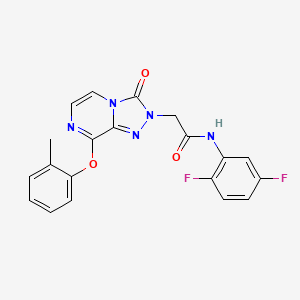 molecular formula C20H15F2N5O3 B2794959 N-(2,5-difluorophenyl)-2-[8-(2-methylphenoxy)-3-oxo-2H,3H-[1,2,4]triazolo[4,3-a]pyrazin-2-yl]acetamide CAS No. 1251634-16-8