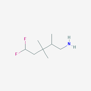 molecular formula C8H17F2N B2794969 5,5-Difluoro-2,3,3-trimethylpentan-1-amine CAS No. 2248414-19-7