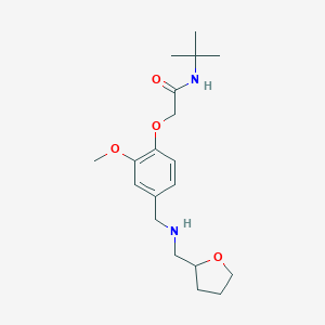 molecular formula C19H30N2O4 B279498 N-(tert-butyl)-2-(2-methoxy-4-{[(tetrahydro-2-furanylmethyl)amino]methyl}phenoxy)acetamide 