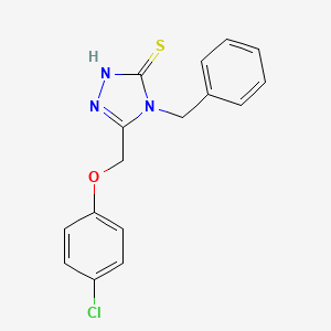 4-benzyl-5-(4-chlorophenoxymethyl)-4H-1,2,4-triazole-3-thiol