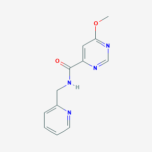 6-methoxy-N-(pyridin-2-ylmethyl)pyrimidine-4-carboxamide