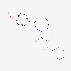 molecular formula C22H25NO2 B2795095 (E)-1-(3-(4-methoxyphenyl)azepan-1-yl)-3-phenylprop-2-en-1-one CAS No. 1798431-86-3