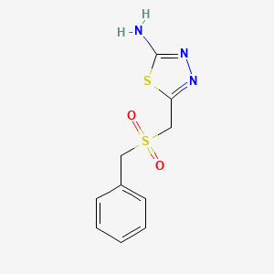 5-[(Benzylsulfonyl)methyl]-1,3,4-thiadiazol-2-amine