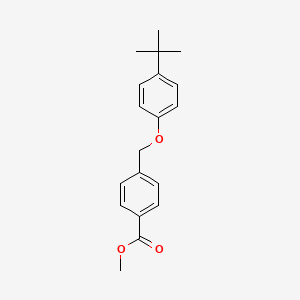 molecular formula C19H22O3 B2795178 Methyl 4-[(4-tert-butylphenoxy)methyl]benzoate CAS No. 834913-16-5