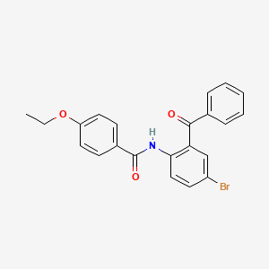 molecular formula C22H18BrNO3 B2795255 N-(2-benzoyl-4-bromophenyl)-4-ethoxybenzamide CAS No. 312756-16-4