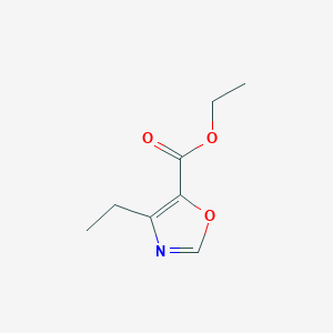 molecular formula C8H11NO3 B2795262 Ethyl 4-ethyloxazole-5-carboxylate CAS No. 122829-61-2