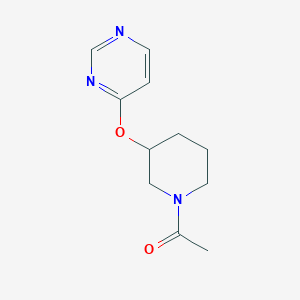 1-(3-(Pyrimidin-4-yloxy)piperidin-1-yl)ethanone
