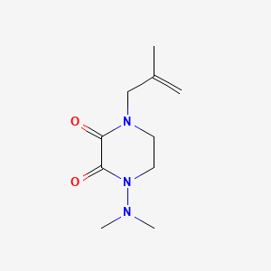 1-(Dimethylamino)-4-(2-methylprop-2-en-1-yl)-1,2,3,4-tetrahydropyrazine-2,3-dione