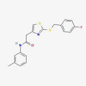 2-(2-((4-fluorobenzyl)thio)thiazol-4-yl)-N-(m-tolyl)acetamide
