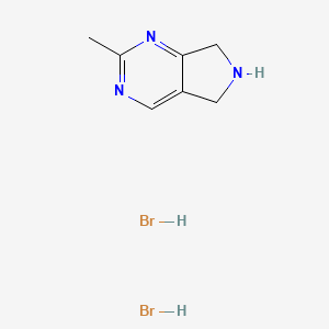2-Methyl-6,7-dihydro-5H-pyrrolo[3,4-d]pyrimidine;dihydrobromide