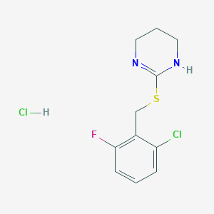 2-((2-Chloro-6-fluorobenzyl)thio)-1,4,5,6-tetrahydropyrimidine hydrochloride