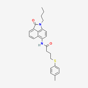 N-(1-butyl-2-oxo-1,2-dihydrobenzo[cd]indol-6-yl)-4-(p-tolylthio)butanamide