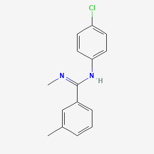 N-(4-chlorophenyl)-N',3-dimethylbenzenecarboximidamide