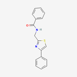 N-[(4-phenyl-1,3-thiazol-2-yl)methyl]benzamide