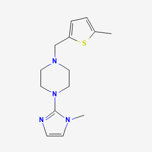 1-(1-methyl-1H-imidazol-2-yl)-4-((5-methylthiophen-2-yl)methyl)piperazine